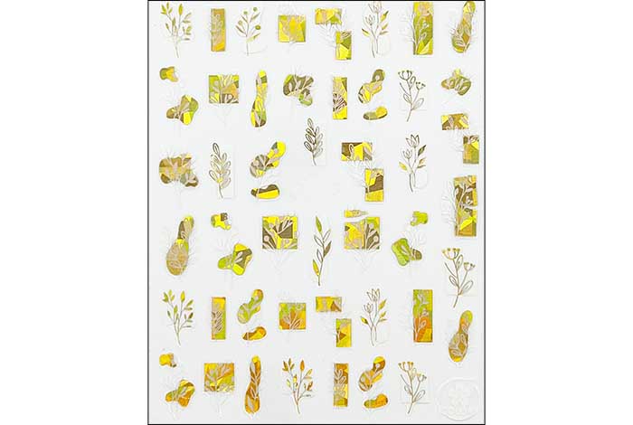 4 - Abstract Leaves Stickers