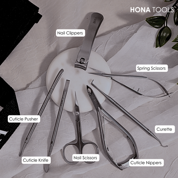 Tools Collection - Japanese (J2) Stainless Steel (Silver) - 7pcs