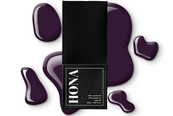 HONA Noir Gel Polish | Purple Nail Polish | HEMA Free