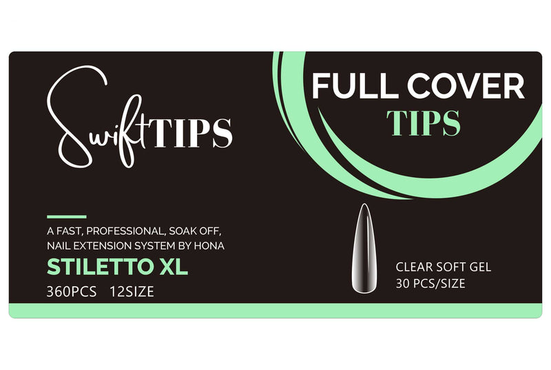 Stiletto Full Cover Extension Tips
