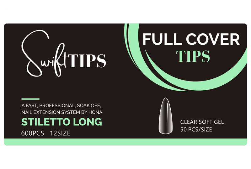 Stiletto Full Cover Extension Tips