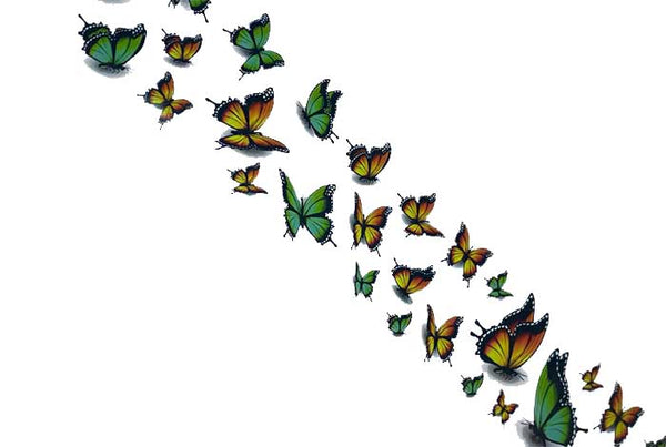 117 - Summer Brights (Green/yellow) Butterflies