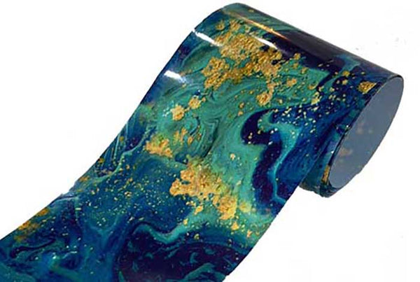 13 - Blue & Gold Marble