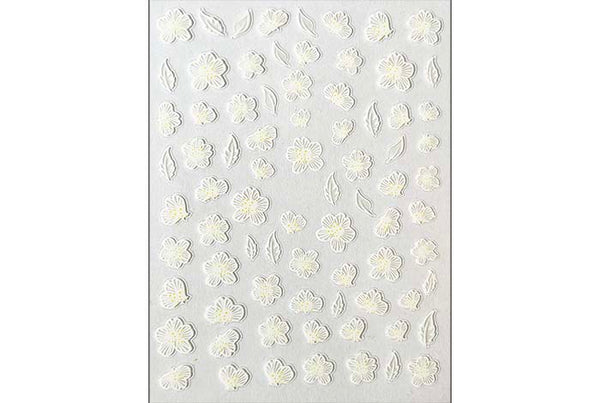 50 - Sheer Flower Stickers