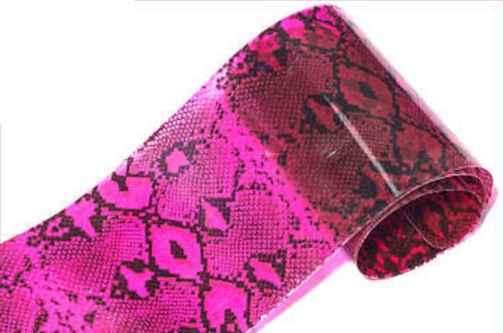 Pink Snake Skin - HONA - The Home Of Nail Art