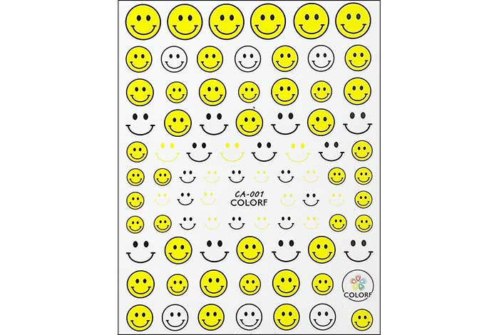 Smiley Faces Nail Stickers